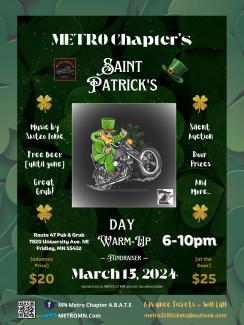 Metro Chapter's Saint Patrick's Day Warm-Up - March