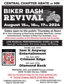 Central Chapter Biker Bash Revival - August