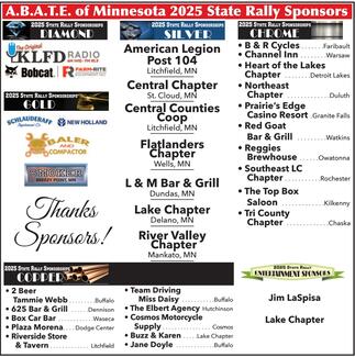 Support the 2025 State Rally Sponsors