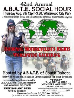 A.B.A.T.E. South Dakota - Social Hour - August